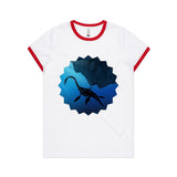 Plesiosaur AS Colour Women's Ringer Tee Ogo Merch