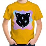 Psychic Cat AS Colour Kids Youth TShirt Ogo Merch
