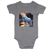 White Wolf AS Colour Mini Me - Baby Onesie Romper Ogo Merch