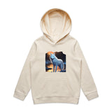 White Wolf AS Colour - Youth Supply Hood Ogo Merch