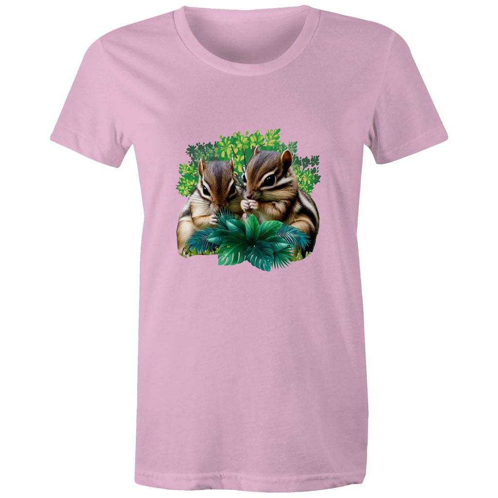 Cute Chipmunks AS Colour - Women's Maple Tee Ogo Merch