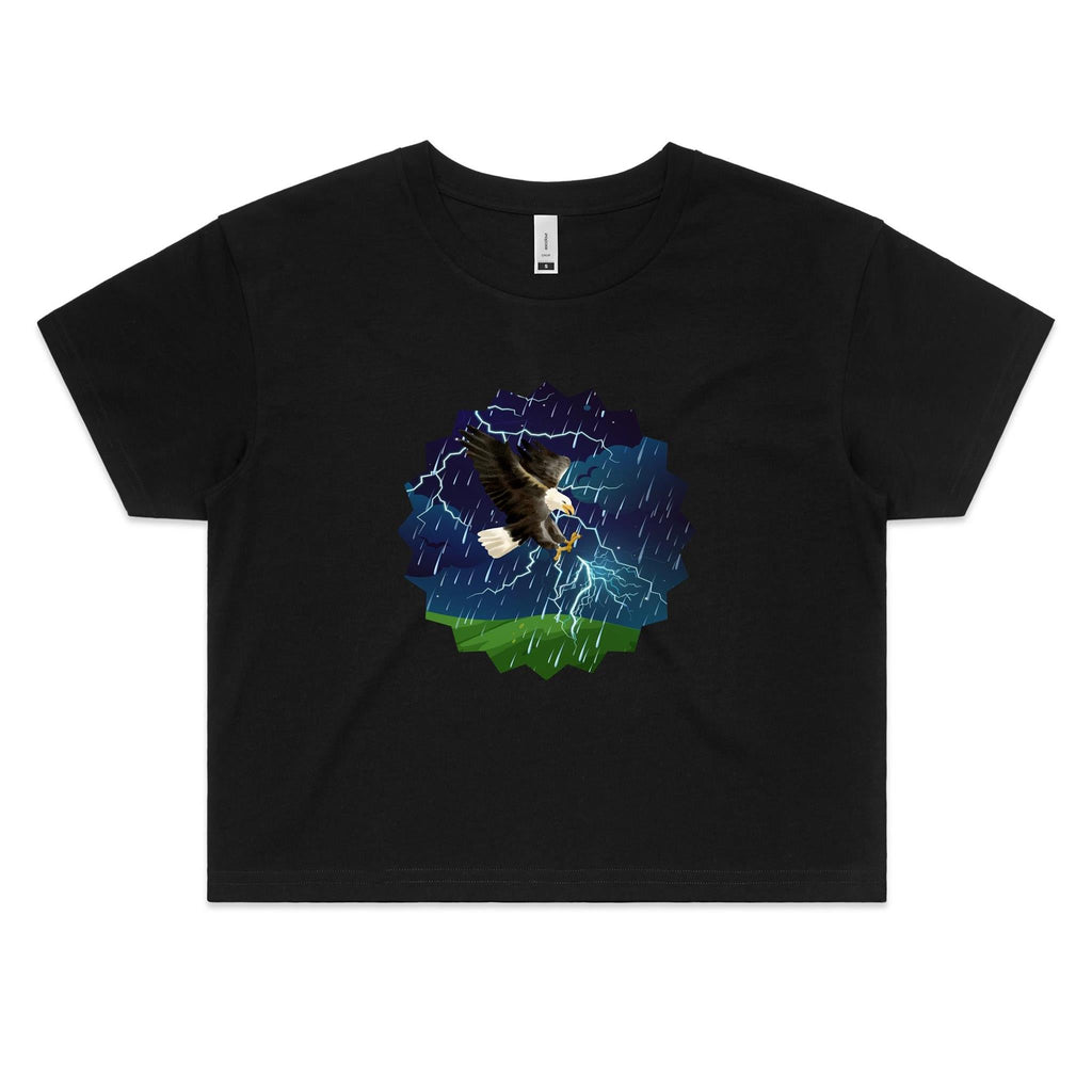 Lightning Eagle AS Colour - Women's Crop Tee Ogo Merch