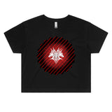 Glowing Cerberus AS Colour Women's Crop Tee Ogo Merch