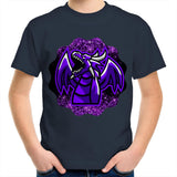 Shining Purple Dragon AS Colour Kids Youth TShirt Ogo Merch