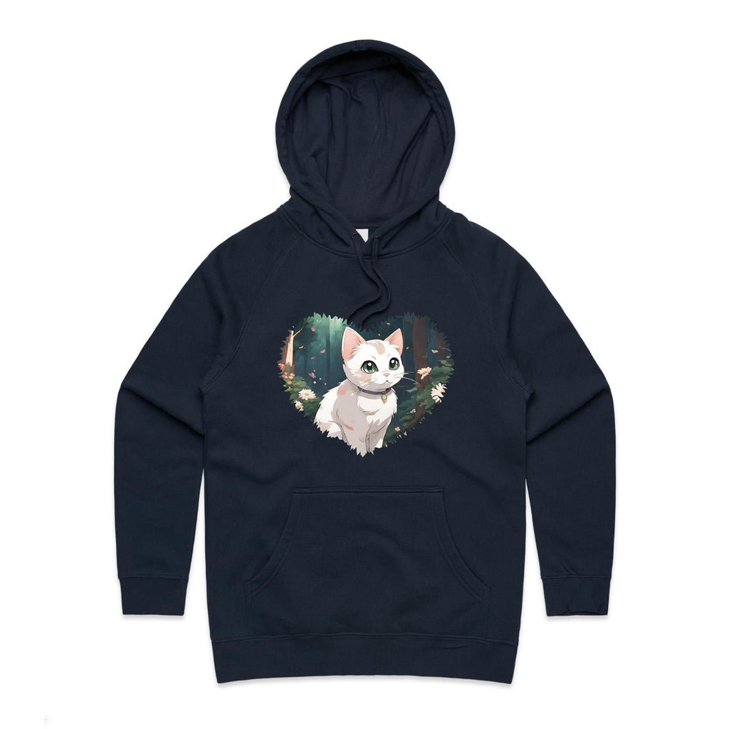 Cat in Heart AS Colour - Women's Supply Hood Ogo Merch
