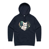 Cat in Heart AS Colour - Women's Supply Hood Ogo Merch