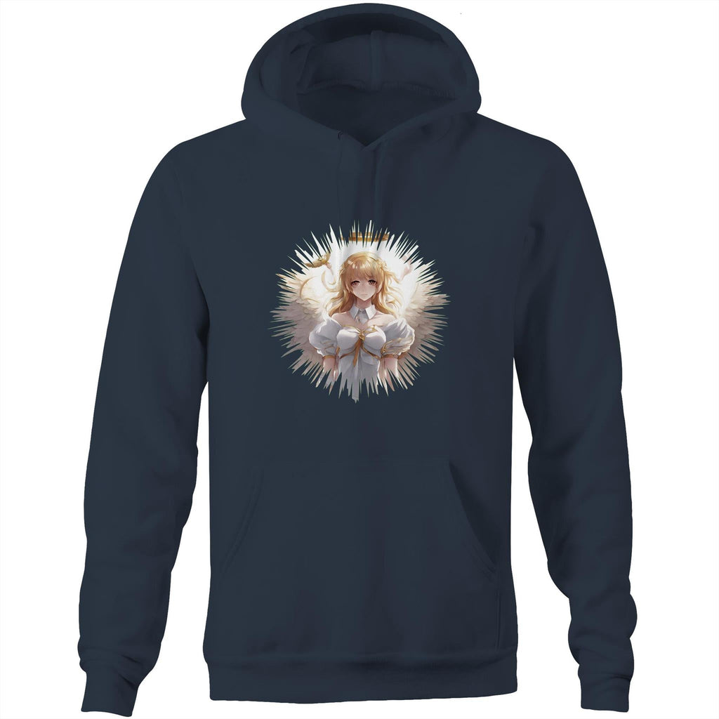 Angel Girl AS Colour Stencil - Pocket Hoodie Sweatshirt Ogo Merch