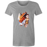 Lady and Pet Dragon AS Colour - Women's Maple Tee Ogo Merch