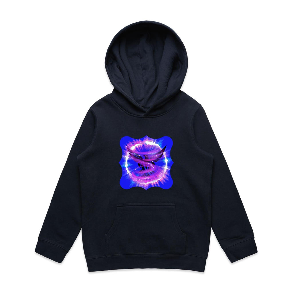 Eagle in Swirl AS Colour - Youth Supply Hood Ogo Merch