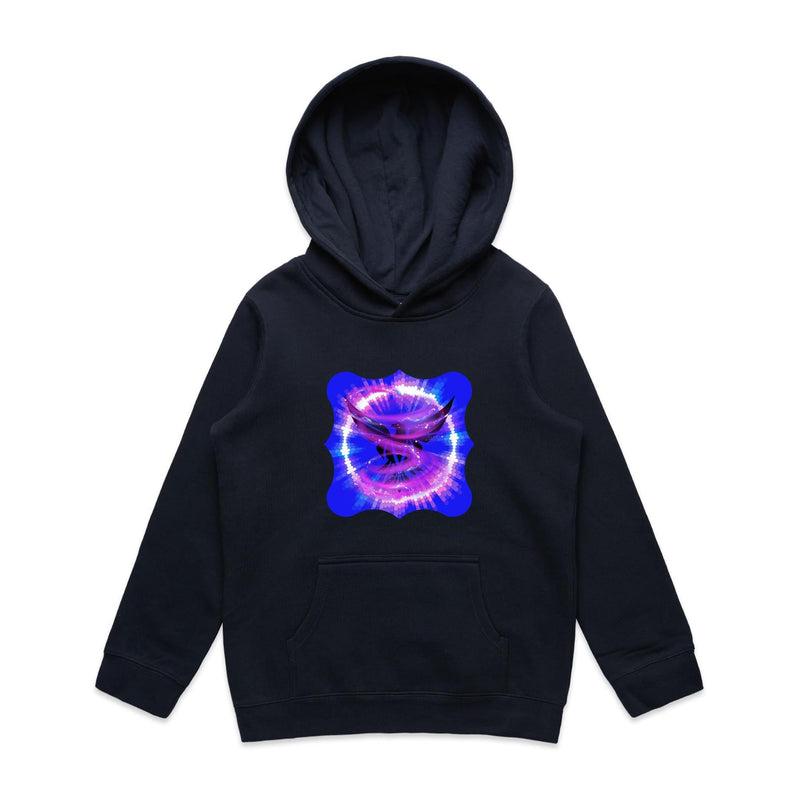 Eagle in Swirl AS Colour - Youth Supply Hood Ogo Merch