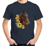 Sunflower Horse AS Colour Kids Youth T-Shirt Ogo Merch