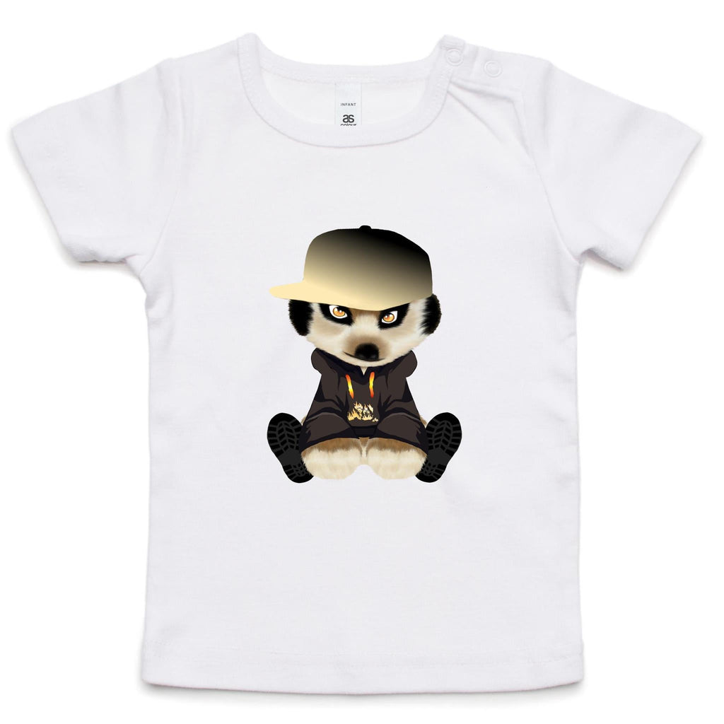 Meerkat in Cap AS Colour - Infant Wee Tee Ogo Merch