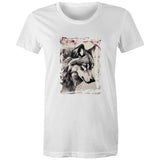 Wolf and Flowers AS Colour Women's Maple Organic Tee Ogo Merch