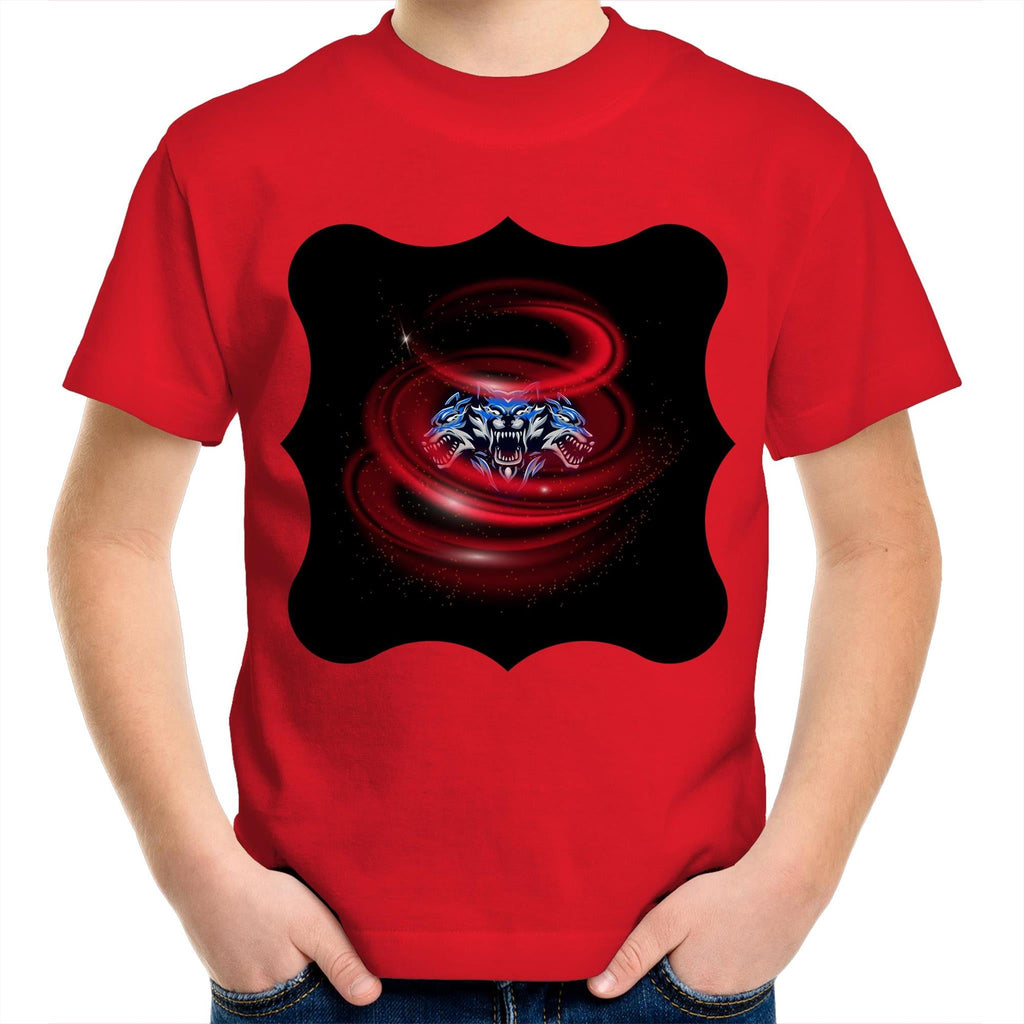 Cerberus Swirl AS Colour Kids Youth TShirt Ogo Merch