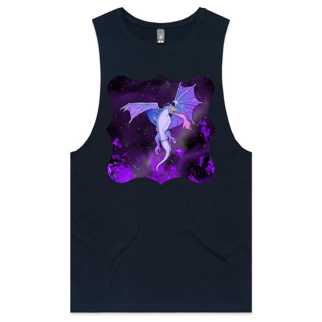 Purple Dragon AS Colour Barnard Mens Tank Top Tee Ogo Merch
