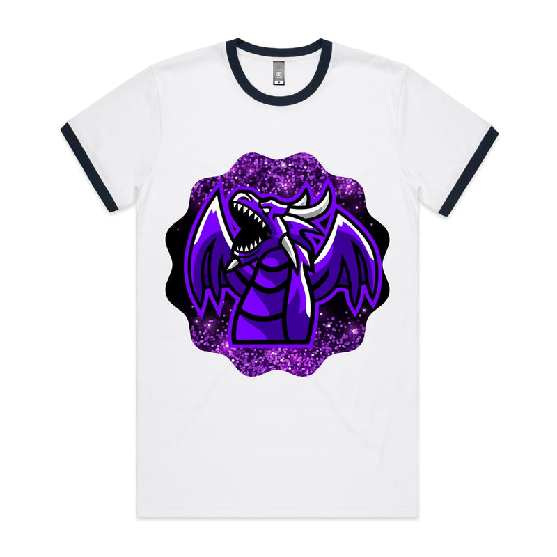 Shining Purple Dragon AS Colour Staple Ringer Tee Ogo Merch