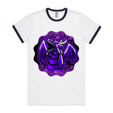 Shining Purple Dragon AS Colour Staple Ringer Tee Ogo Merch