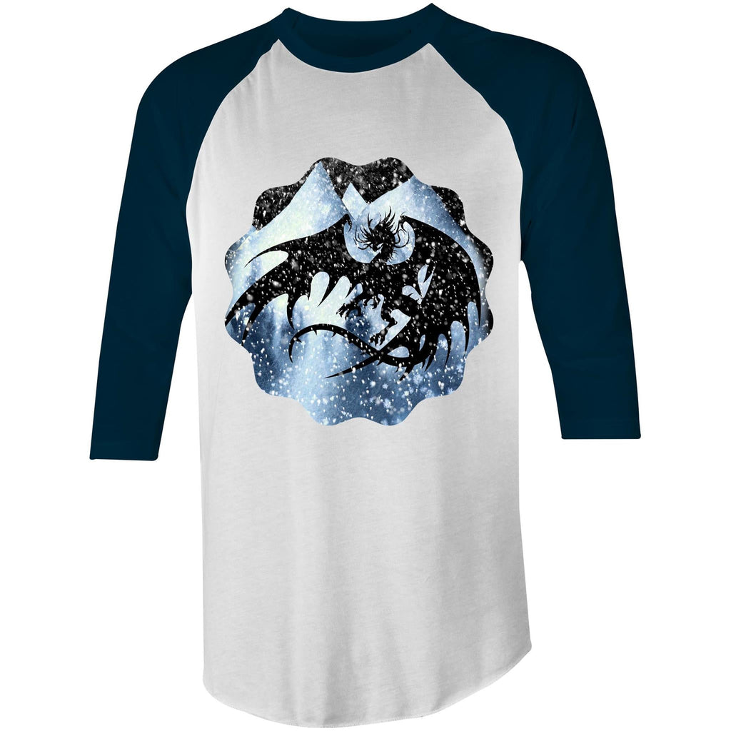 Dragon Silhouette 3/4 Sleeve TShirt Ogo Merch