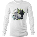 Two Wolves AS Colour Base Mens Long Sleeve TShirt Ogo Merch