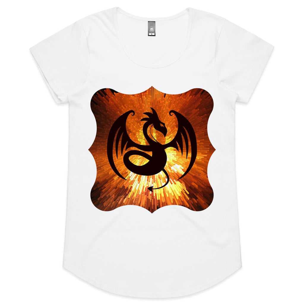Volcanic Dragon AS Colour Mali Womens Scoop Neck TShirt Ogo Merch