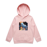 White Wolf AS Colour - Youth Supply Hood Ogo Merch