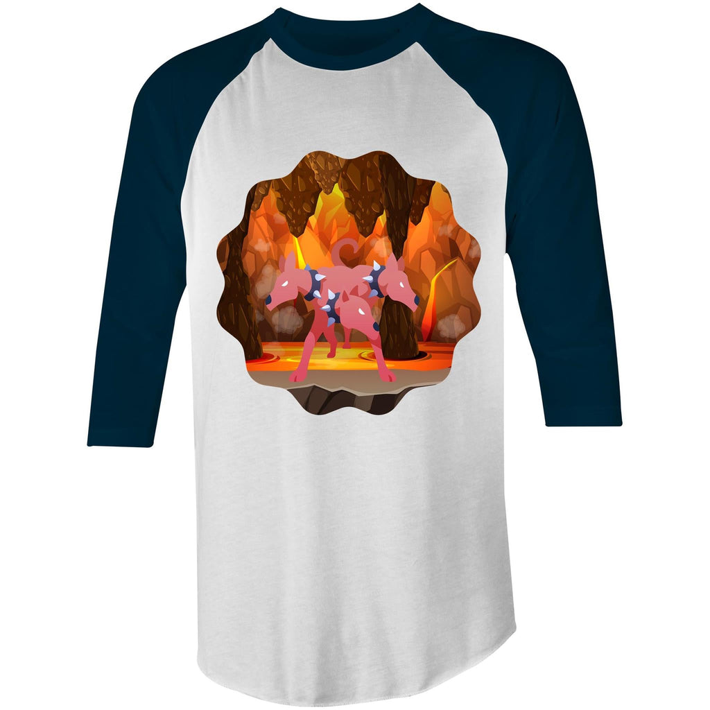Lava Cerberus AS Colour Raglan 3/4 Sleeve TShirt Ogo Merch