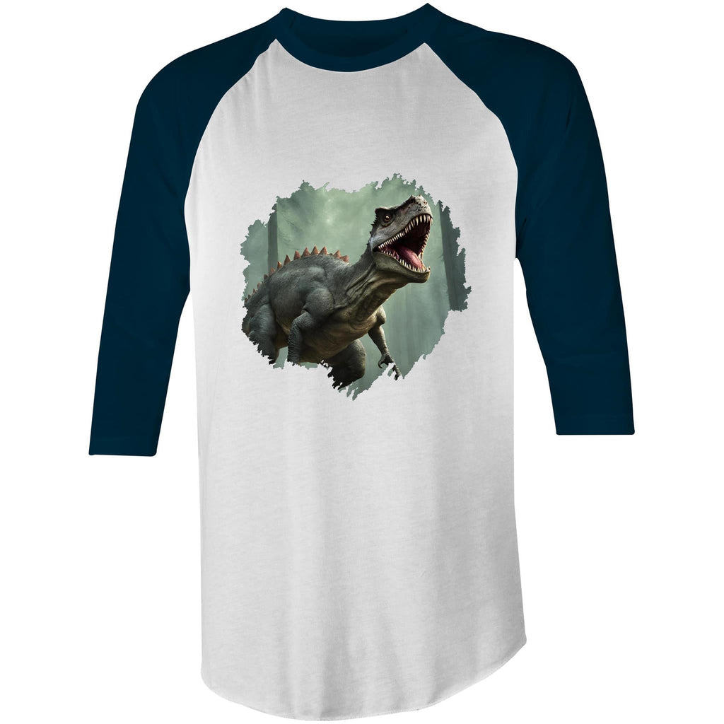 T Rex AS Colour Raglan 3/4 Sleeve T-Shirt Ogo Merch
