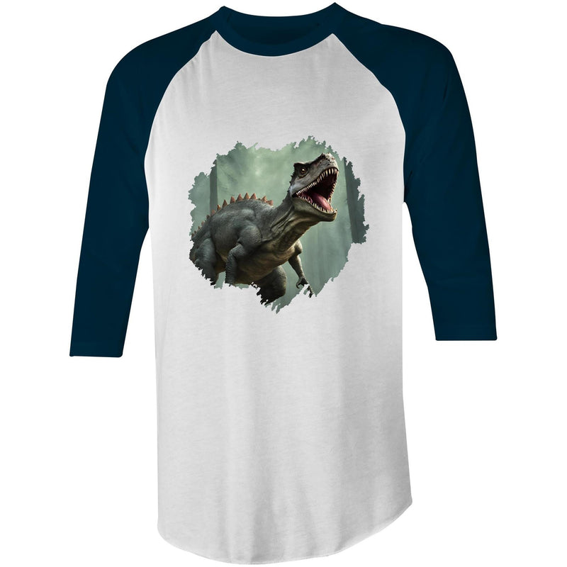 T Rex AS Colour Raglan 3/4 Sleeve T-Shirt Ogo Merch