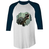 T Rex AS Colour Raglan 3/4 Sleeve T-Shirt Ogo Merch