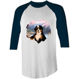 Dog AS Colour Raglan 3/4 Sleeve TShirt Ogo Merch