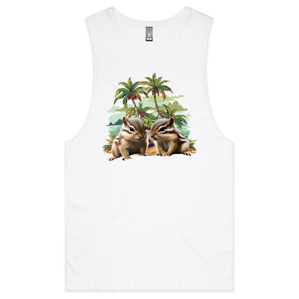Beach Chipmunks AS Colour Barnard - Mens Tank Top Tee Ogo Merch