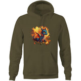 Baby Dragon AS Colour Stencil Pocket Hoodie Sweatshirt Ogo Merch