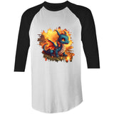 Baby Dragon AS Colour Raglan 3/4 Sleeve Tshirt Ogo Merch