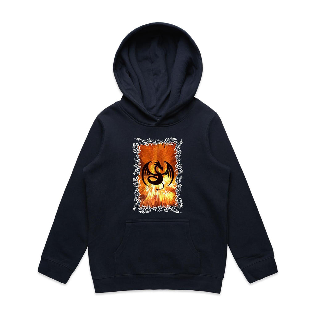 Volcanic Dragon AS Colour Youth Supply Hood Ogo Merch
