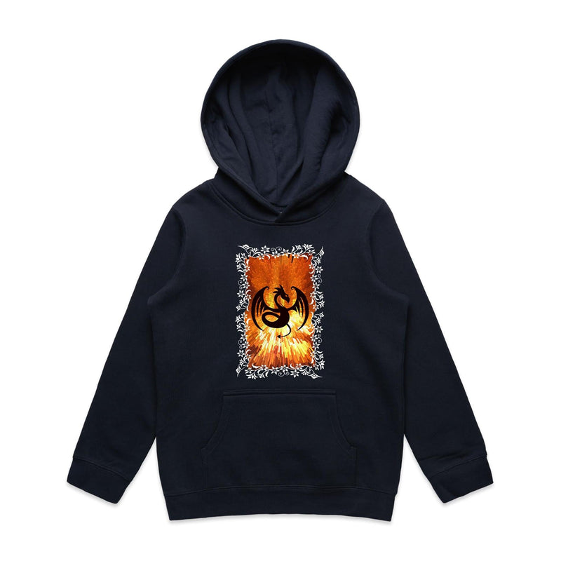 Volcanic Dragon AS Colour Youth Supply Hood Ogo Merch