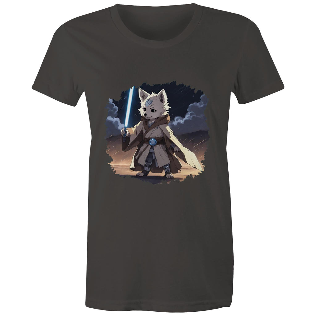 Wolf with Lightsaber AS Colour Women's Maple Tee Ogo Merch
