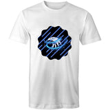 Blue Swirl Eagle AS Colour Staple - Mens T-Shirt Ogo Merch