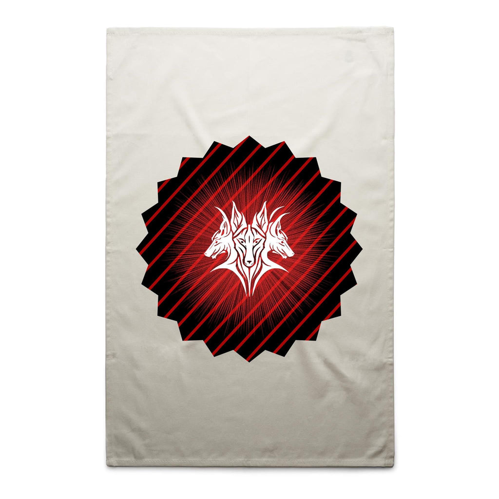 Glowing Cerberus AS Colour Tea Towel Ogo Merch