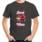 Good Vibes Turtle AS Colour Kids Youth T-Shirt Ogo Merch