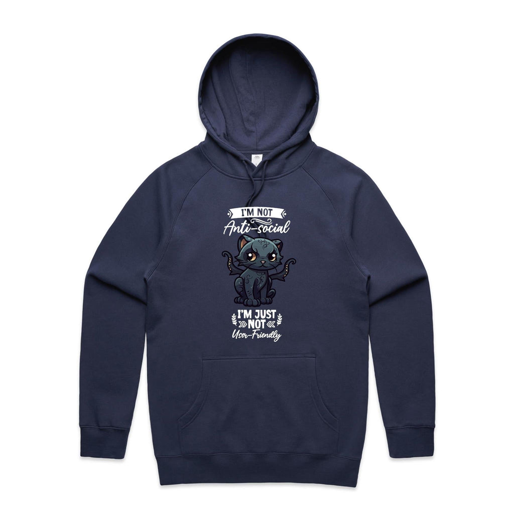 Antisocial Cat Monster AS Colour - Supply Hood Ogo Merch