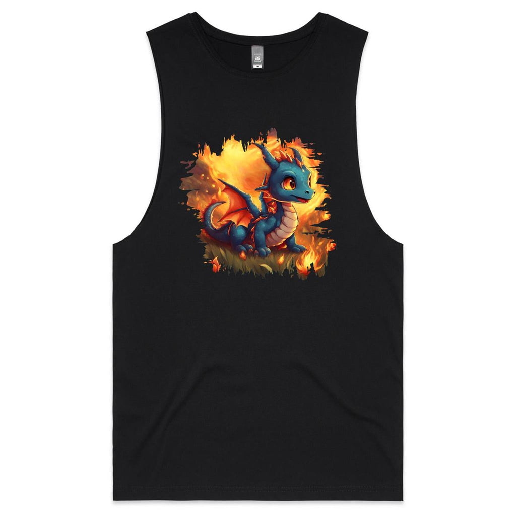 Baby Dragon AS Colour Barnard - Mens Tank Top Tee Ogo Merch
