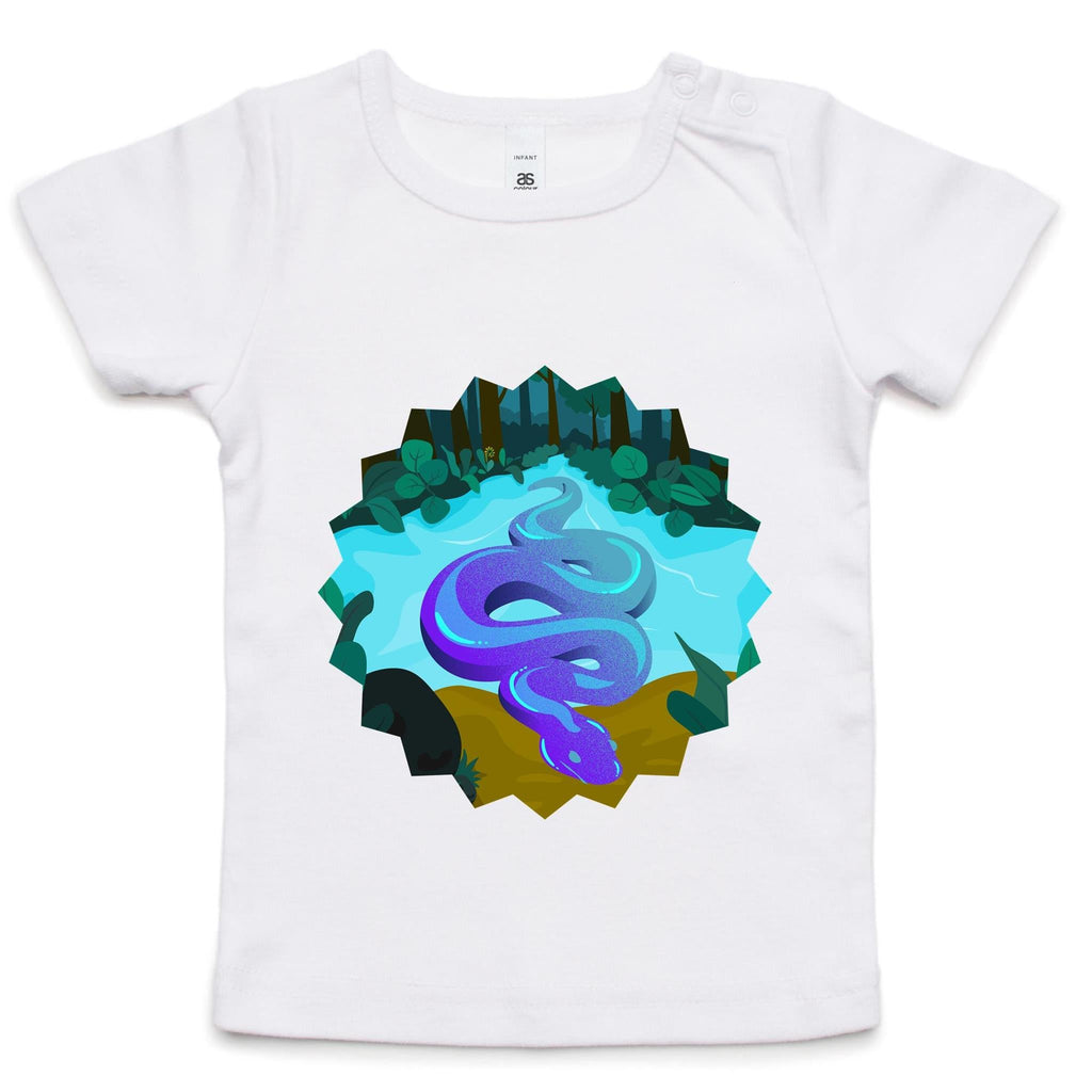 River Snake AS Colour Infant Wee Tee Ogo Merch