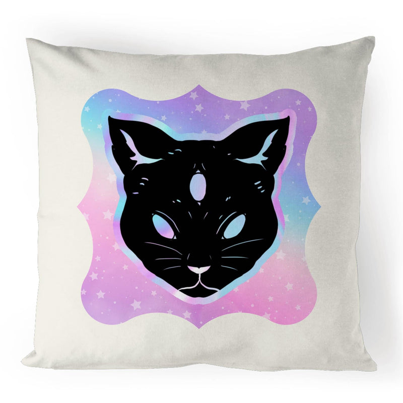 Psychic Cat 100% Linen Cushion Cover Ogo Merch