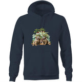 Beach Chipmunks AS Colour Stencil - Pocket Hoodie Sweatshirt Ogo Merch