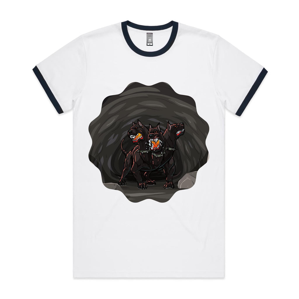 Cave Cerberus AS Colour Staple Ringer Tee Ogo Merch