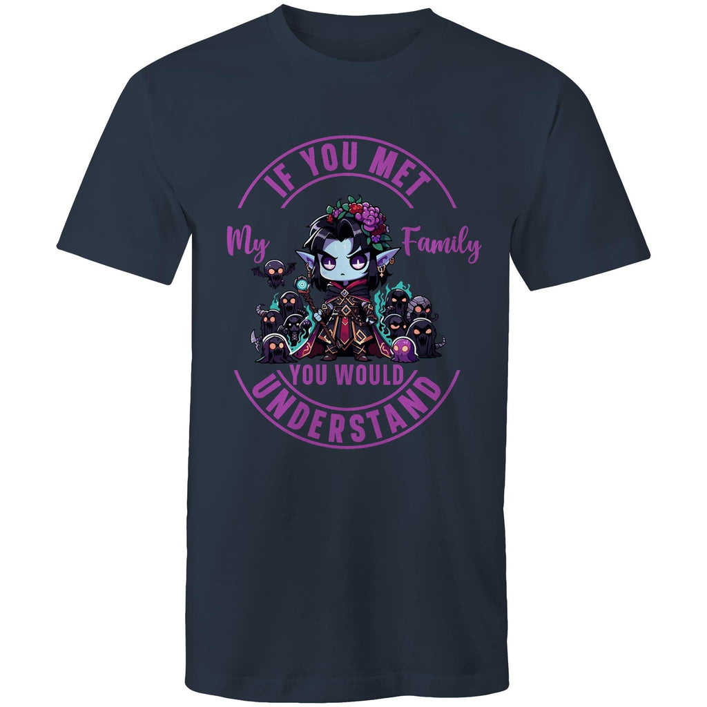 Meet my Family Angry Girl AS Colour Staple - Mens T-Shirt Ogo Merch