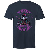 Meet my Family Angry Girl AS Colour Staple - Mens T-Shirt Ogo Merch