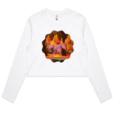Lava Cerberus AS Colour Women's Long Sleeve Crop Tee Ogo Merch