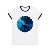 Plesiosaur AS Colour Women's Ringer Tee Ogo Merch