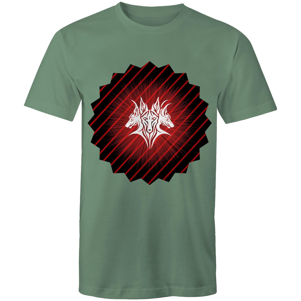 Glowing Cerberus AS Colour Staple Mens TShirt Ogo Merch